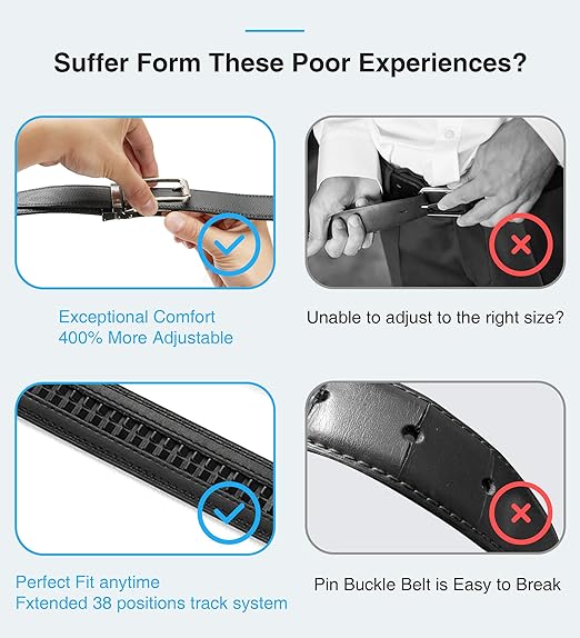 ZIBUYU® Leather Belt for Men Formal, Adjustable Zinc Alloy Buckle Men Belts, Waistband Up To 130Cm/51Inches Casual Business Pu Belt for Men Jeans Perfect for Formal And Casual Wear, Birthday Gift ZIBUYU® Leather Belt for Men Formal, Adjustable Zinc Alloy Buckle Men Belts, Waistband Up To 130Cm/51Inches Casual Business Pu Belt for Men Jeans Perfect for Formal And Casual Wear, Birthday Gift